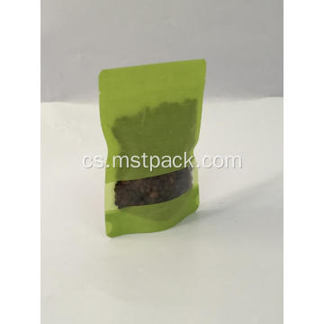 Rice Paper Stand Up Pouch with Window